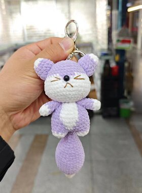 成品手工编织可爱小狐狸包包挂件挂饰钥匙扣小众高级感创意礼物潮