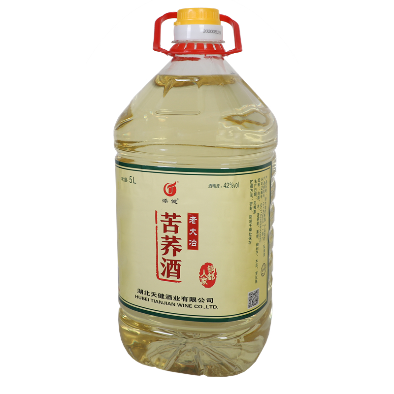 毛铺产地铜都人家 苦荞酒5L 42度大桶实惠黑荞国产精酿送父亲自饮 - 图2