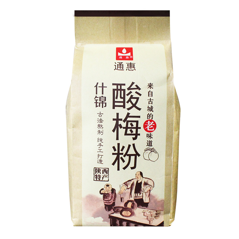 陕西特产通惠酸梅粉什锦酸梅汤乌梅汁商用家用饮料冲饮品350g*3袋 - 图3