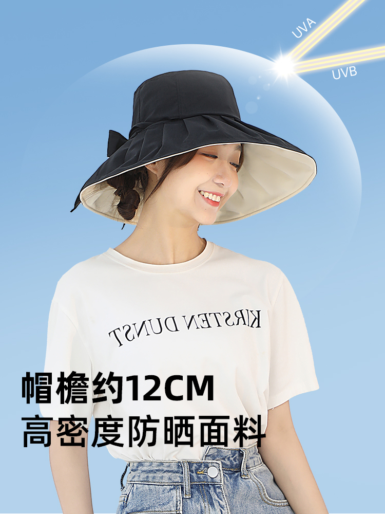 日本needsuvcut妈妈防晒帽女防紫外线折叠遮阳帽-第5张图片-提都小院