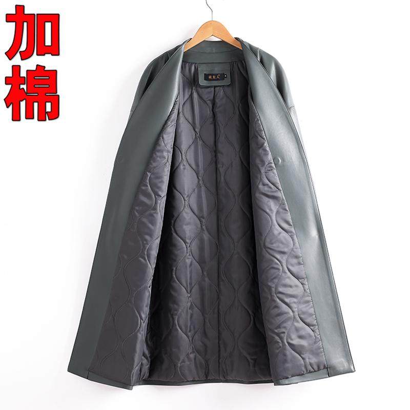 加棉加厚真皮皮衣女中长款秋冬新款绵羊皮风衣高级感时尚休闲外套,淘宝优惠券,粉丝福利购,淘宝优惠卷