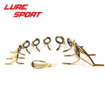 Portengun Handle Gold Frame KW Guide Ring MN Top Ring 11 Only 14 Suit Boat Rod Road Subrod Guide Eye DIY Accessories