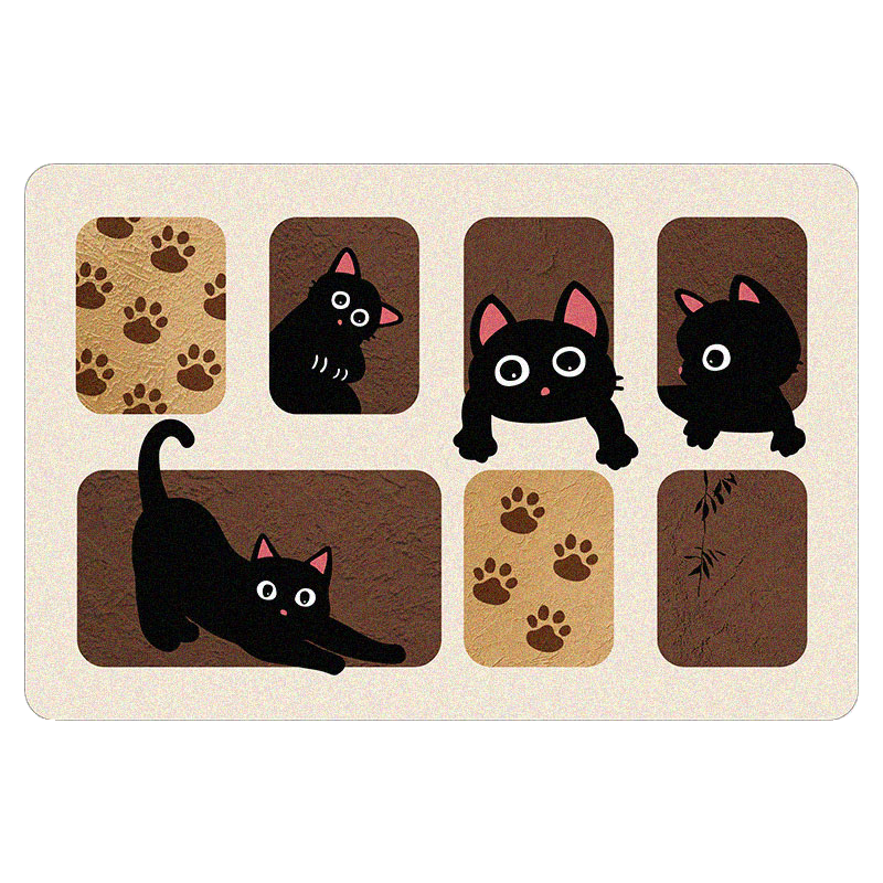 可爱卡通宠物餐垫猫狗吃饭防漏大号吸水硅藻泥易打理防滑食盆餐垫,淘宝优惠券,粉丝福利购,淘宝优惠卷