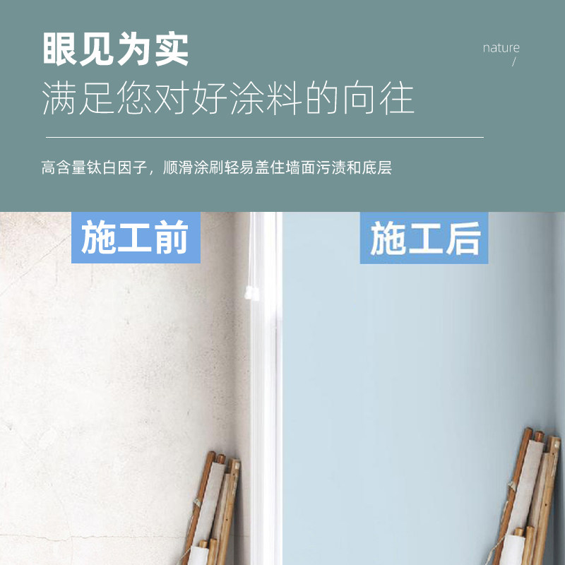 莫兰迪硅藻泥墙面漆净味乳胶漆彩色背景墙漆室内油漆家用自刷涂料_虎窝淘