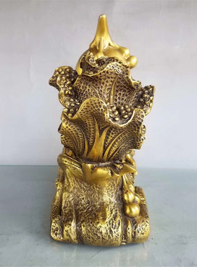 黄铜葫芦摆件纯铜白菜福禄客厅店铺招财中式多子多财桌面风水装饰