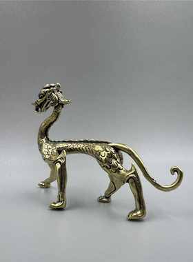 实心手把件全铜招财保平安复古