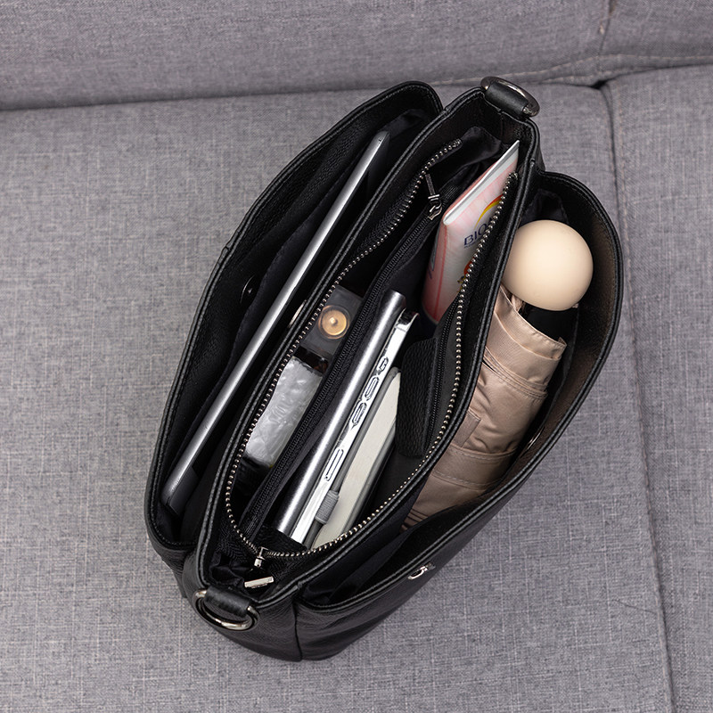 纯牛皮手提包2025新款时尚真皮女包简约大气软皮贝壳包单肩斜挎包,淘宝优惠券,粉丝福利购,淘宝优惠卷