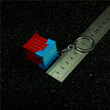 3.5 CM airdrop box keychain ໂລຫະທະຫານຮູບແບບໄກ່ trumpet props ເກມ