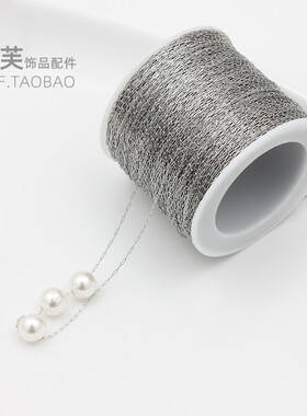 不锈钢钛钢穿珠细链条不褪色