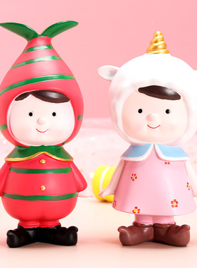 马戏团妙妙空间盲盒手办人偶小丑娃娃创意桌面蛋糕装饰品儿童礼物