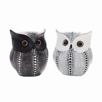 Nordic Resin Owl Furnishing Childrens Bedroom Desktop Cute Little Swing Piece Home Wine Cabinet Decoration Cross Border Hot Pins