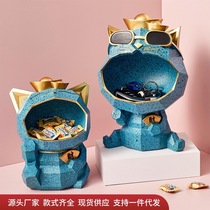 Nordic Wind Creative Key Candy containing Swaying Pieces Living Room Wine Cabinet TV Cabinet Geometric Lions House Ornaments Decoration