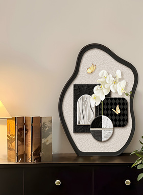 厂家现货中古风桌面摆画客厅电视柜小摆件复古艺术餐桌摆台装饰画