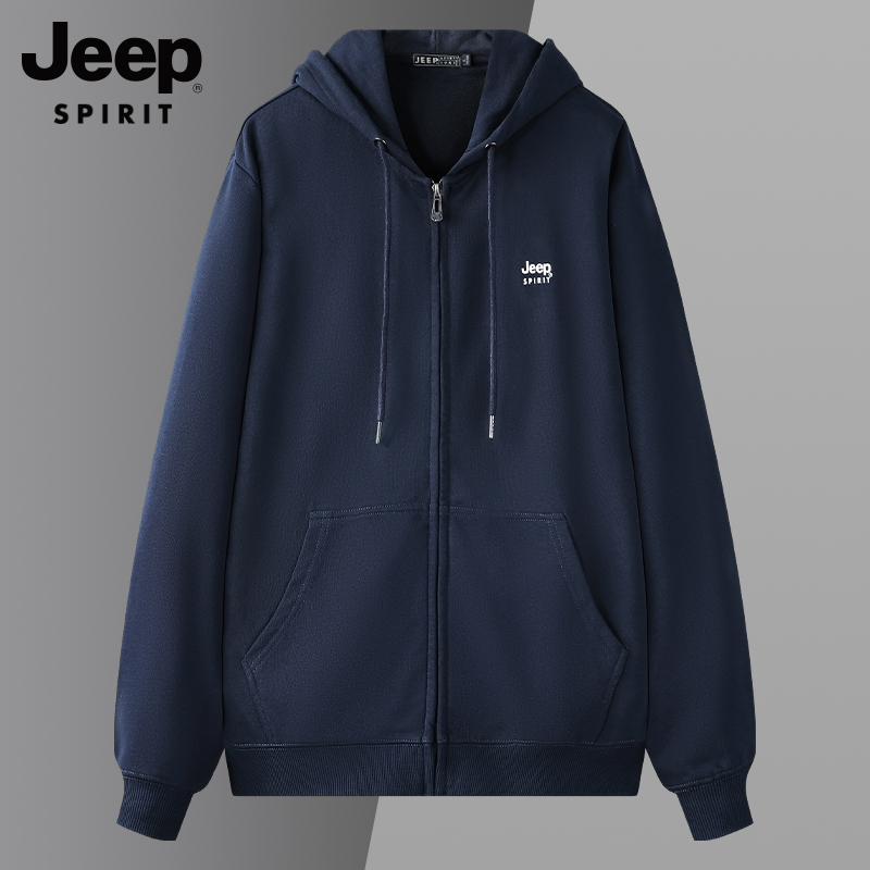 Jeep Spirit 吉普 男士连帽重磅卫衣