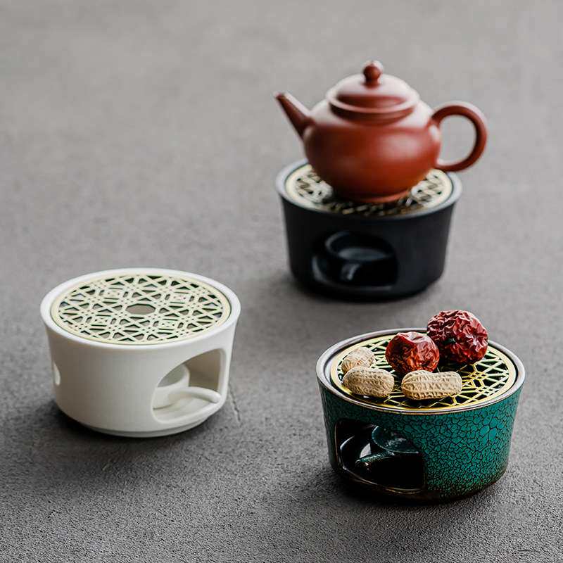 Peacock green retro candle tea warmer tea warmer base