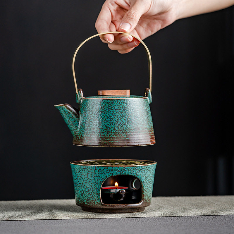 Peacock green retro candle tea warmer tea warmer base