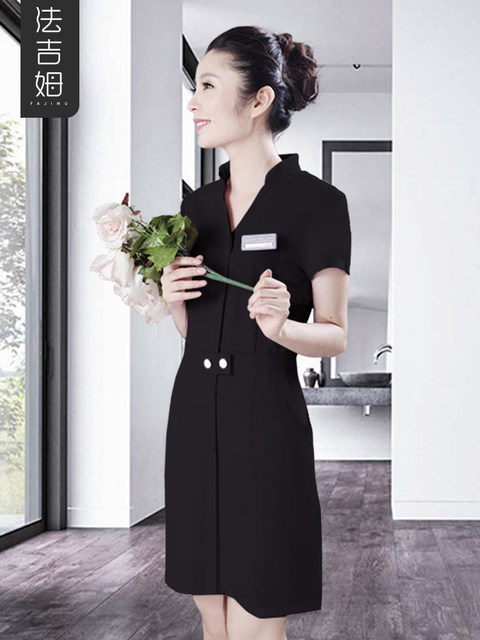 Beautician work clothes beauty salon dress technician clothes