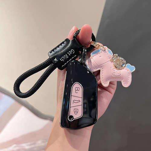 大众钥匙套id3/4迈腾b9帕萨特pro高尔夫8揽巡威然揽境途昂凌渡L车 - 图0