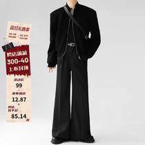 High level sensuality pants men and women loose pituitary pant trousers pure color very pants with no bronzed black tugging pants broadlegged pants