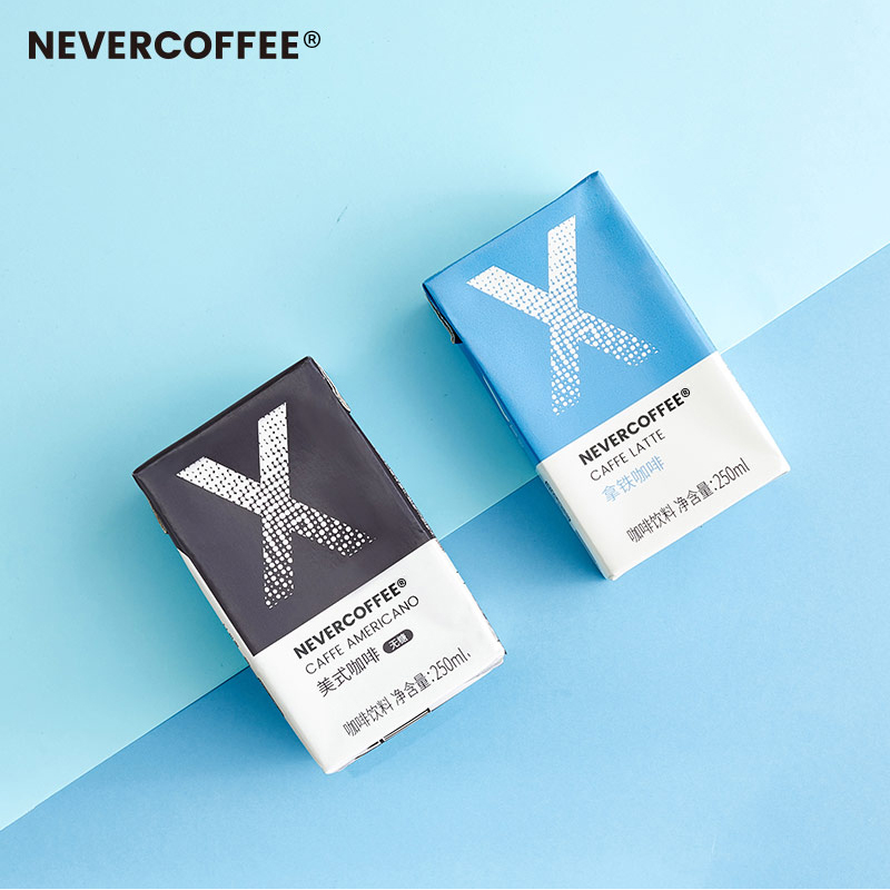 【热卖推荐】nevercoffee即饮拿铁燕麦咖啡美式无糖小黑咖饮料6盒
