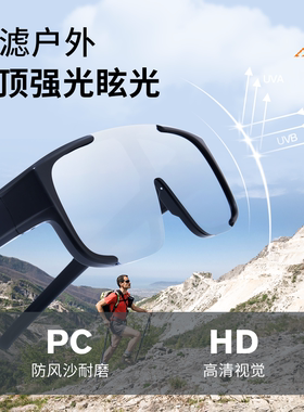 男女款登山护目镜墨镜可套近视镜