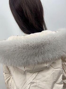 帽子毛领子毛质柔顺蓬松媲美真毛