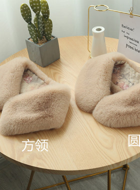 仿皮草白色大毛单买男女通用假领