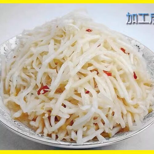 嵩山峻极牌登封芥菜丝河南特产汆味手工芥丝下饭菜榨菜咸菜2000克 - 图1