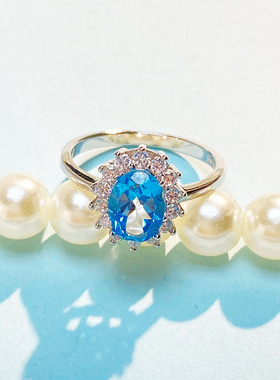 死扣戒指空托戴妃款银托配件