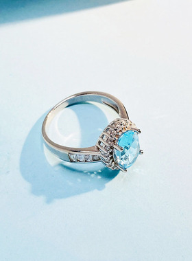 雅轩空托批发椭圆戒指空托闭口