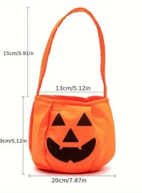 1/3pcs Halloween Pumpkin Tote Bags Non-Woven Shopping Bags C