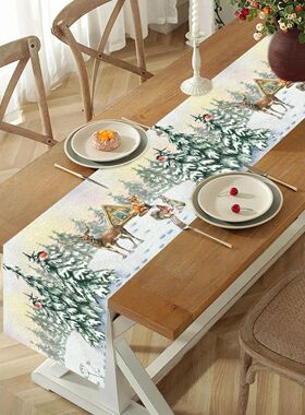 Christmas Table Runner Merry Christmas Decoration for Home T