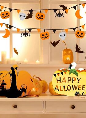10/20pcs Wooden Pumpkin Cutouts Halloween Pumpkin Wood Ornam