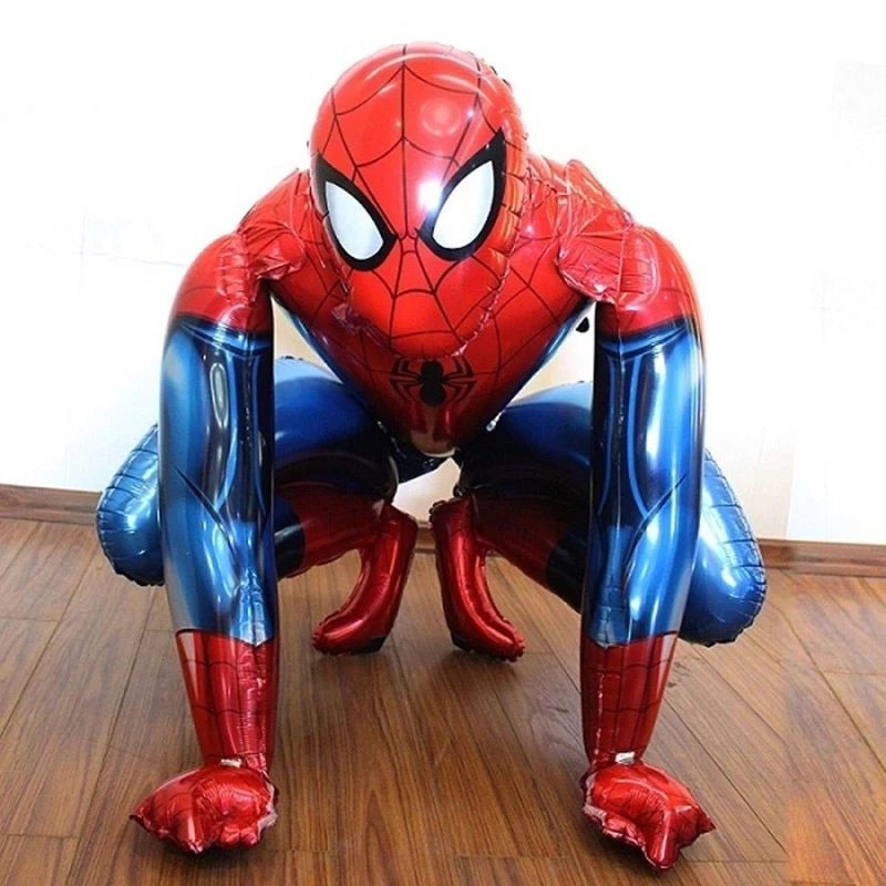 3D Spiderman Decorations Kids Balloon The Avengers Aluminum - 图0