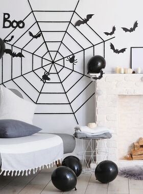 150/250cm Black White Spider Web Giant Stretchy Cobweb For H