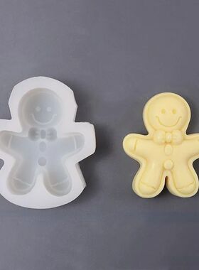 Christmas Gingerbread Man Candle Mold, Suitable for Christma