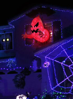 1.4m Halloween Inflatable Ghost Horror Window Ghost Foldable