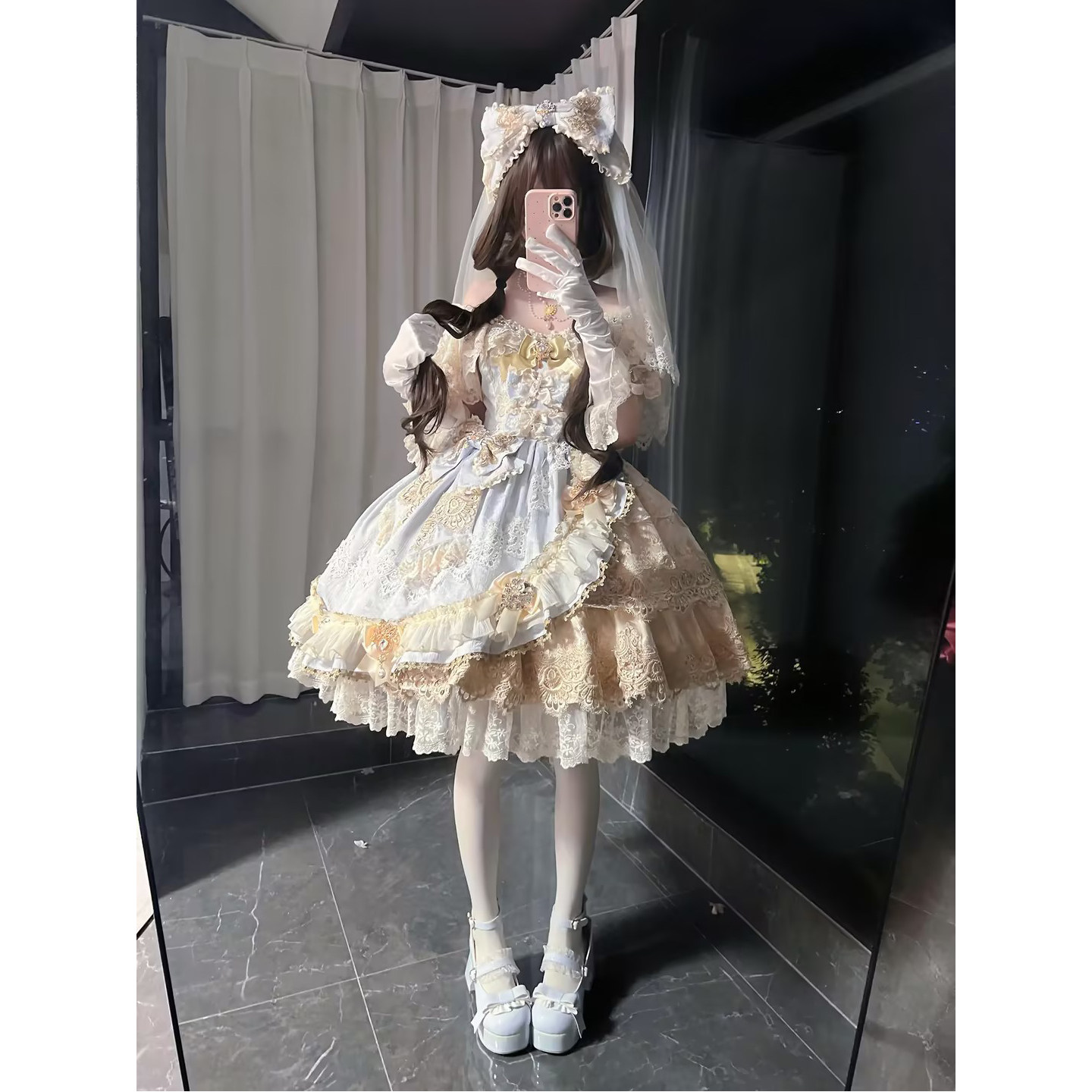 永恒之心Lolita裙子晚礼服女可爱年会华丽花嫁学生日成人礼公主裙,淘宝优惠券,粉丝福利购,淘宝优惠卷