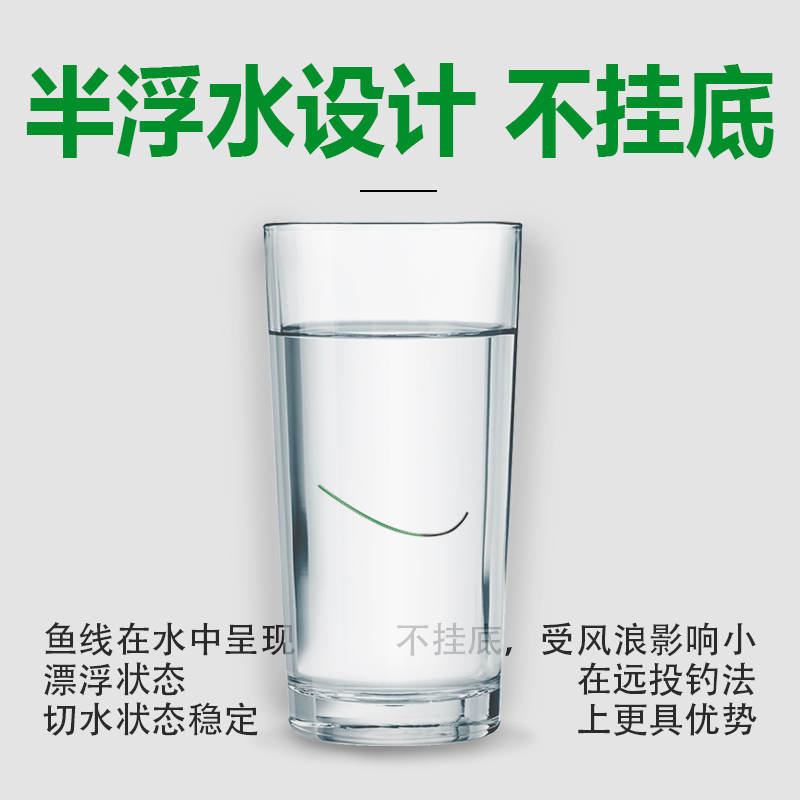 中西钓线斑蚕100米半浮水矶钓线抛远投海竿日本进口正品钓鱼主线-图1