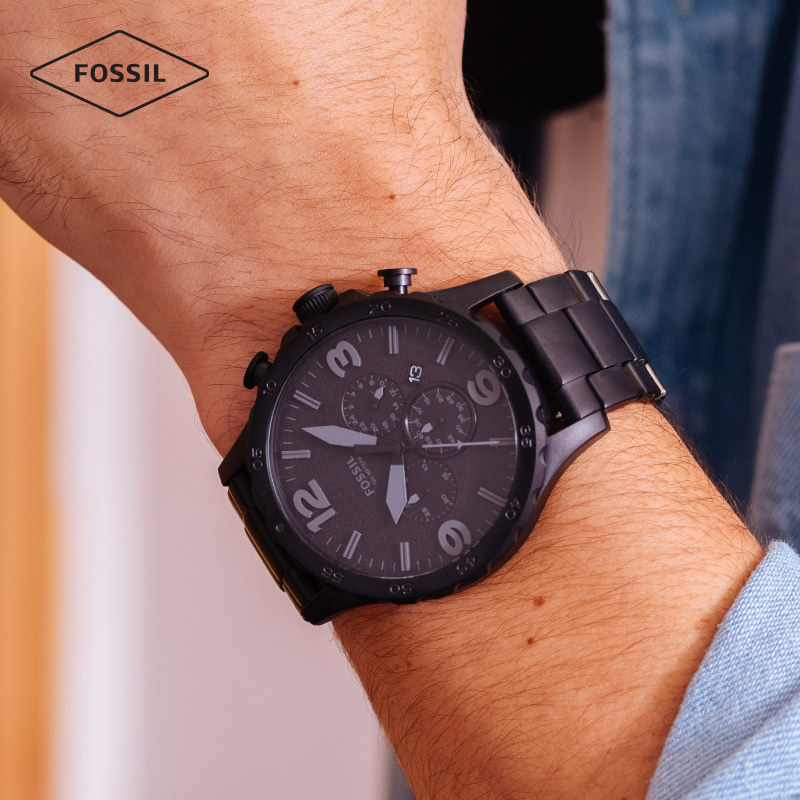 fossil欧美哑光酷黑学生潮流化石 FOSSIL海外欧美腕表