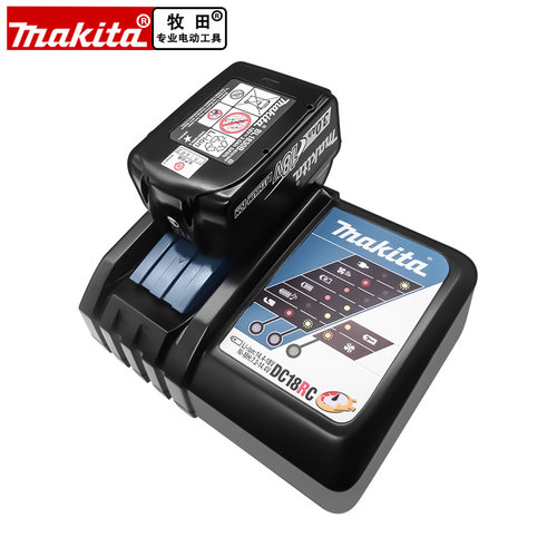 makita牧田原装锂电池充电器套装原厂正品配件18V通用BL1850B - 图0
