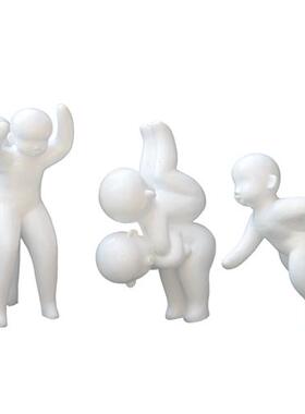 户外卡通雕塑摆件园林景观装饰庭院商场幼儿园美陈玻璃钢娃娃小品