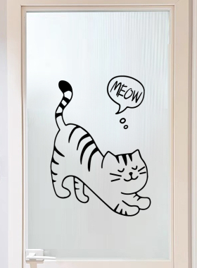 搞笑猫咪图案家居平面通用墙贴