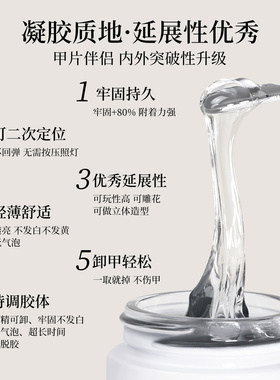 蜜糖小姐穿戴甲固态贴片胶加固底胶持久牢固贴甲片粘合剂美甲专用