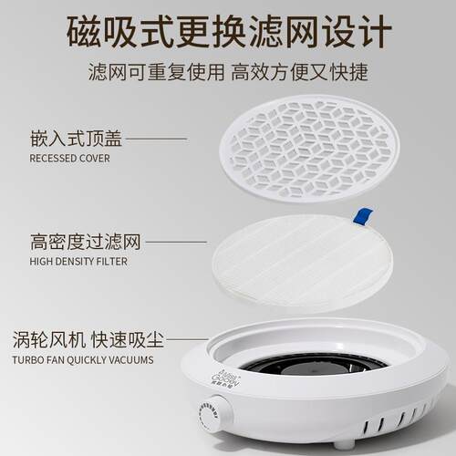 美甲涡轮吸尘器静音大吸力卸指甲粉尘过滤机插电式美甲店专用工具 - 图0