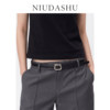 Uncle Niu red thin belt for women