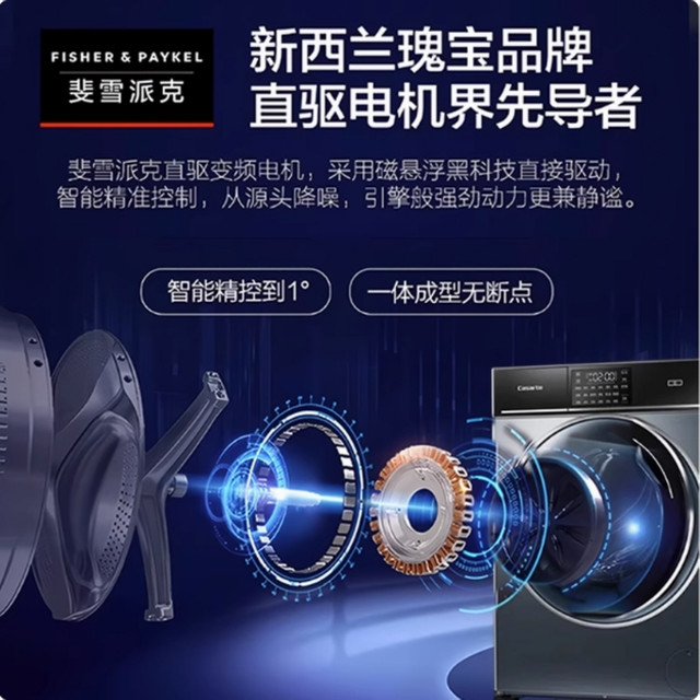 Casarte 10/12kg drum washing machine