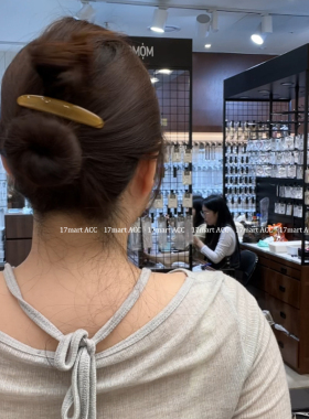 4.26韩国东大门rich women发饰豹纹复古发梳插梳