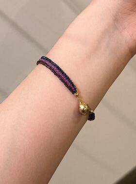 4.14韩国东大门baket彩色串磁吸扣手链