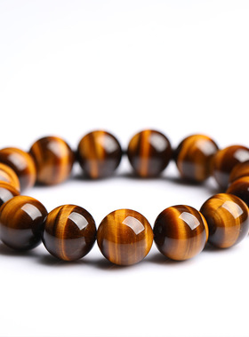 天然黄虎眼石手链民族风